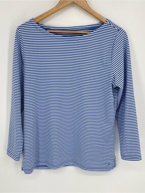 Vineyard Vines Sankaty Blue & White Striped Top Women’s Size Large